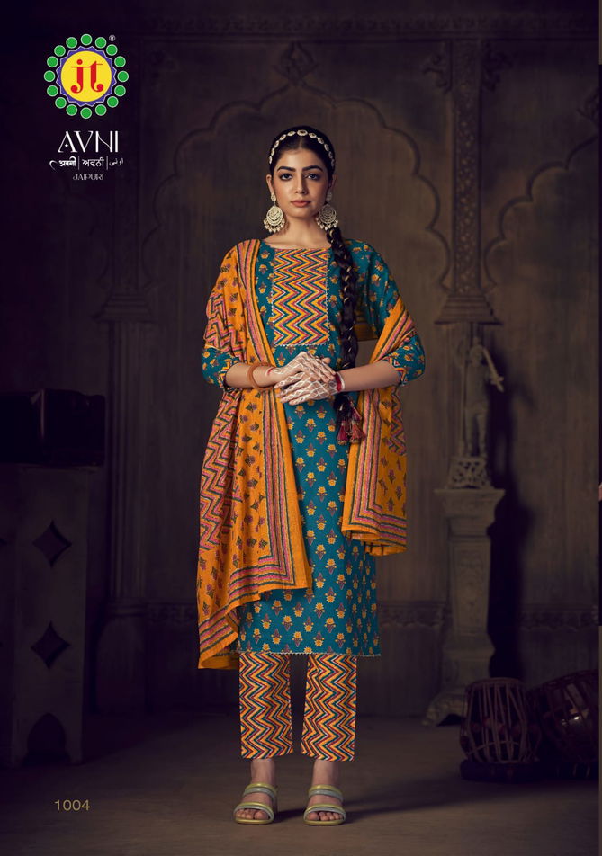 Avni By Jt Printed Cotton Dress Material Catalog
